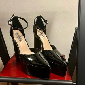 Steve Madden Black Platform Heels